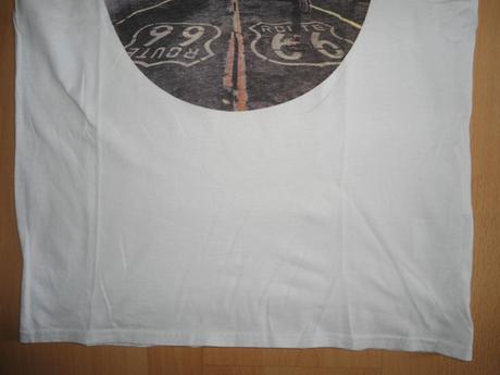 Biele tricko route 66, takko,s