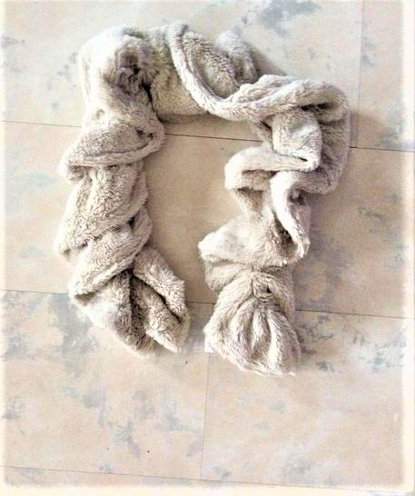 Kožušinkový teplý šál, l