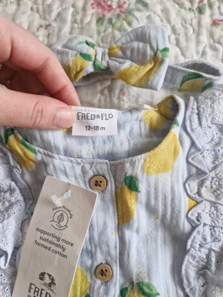 Mušelínový set - citróny, f&f,86