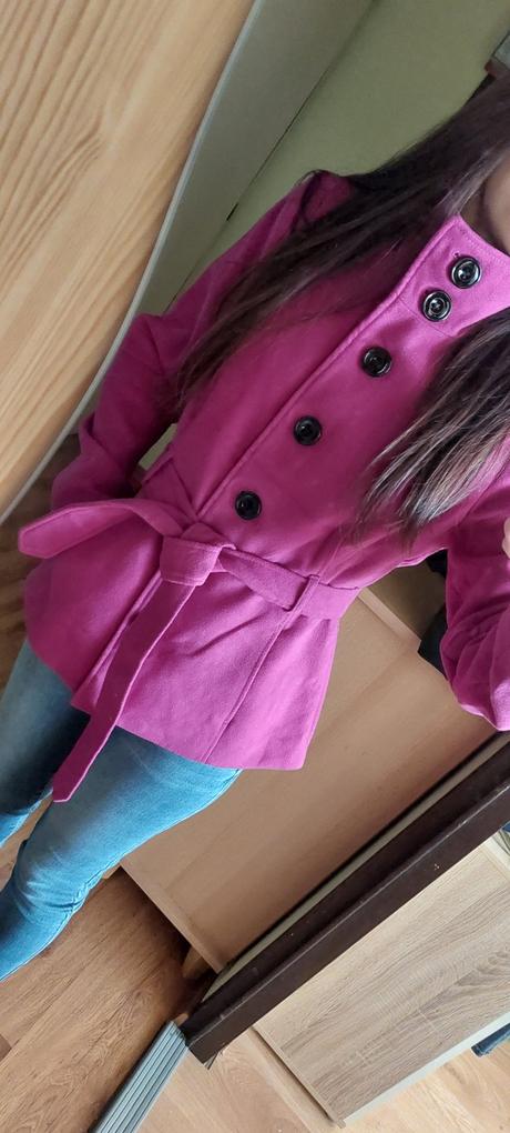 Ružový kabát f&f, f&f,40