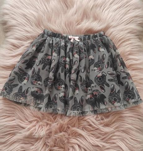 Suknička so zajačikami, h&m,122