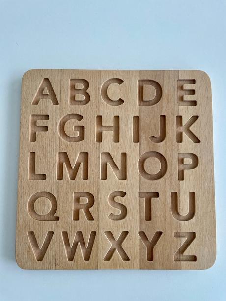 Drevená kvalitná abeceda, 