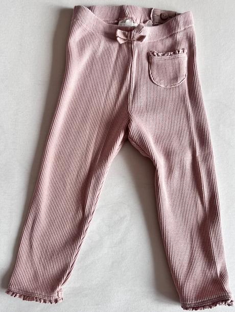 Rebrovane leginky top stav, h&m,86