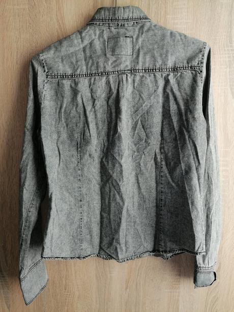 Bavlnená košeľa rifľového vzhľadu, l