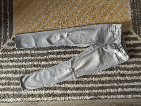 Sivé skinny fit rifle, h&m,152