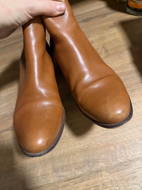 Kožené škoricové čižmy, 39
