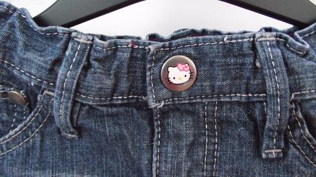 Riflová sukňa hellou kitty, h&m,98