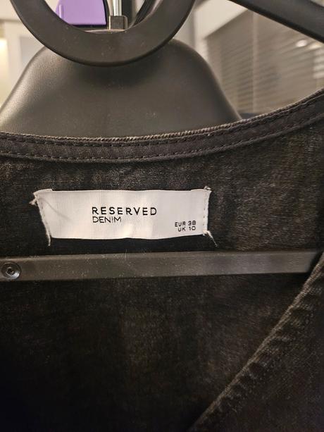 Denim šaty s výstrihom, reserved,38