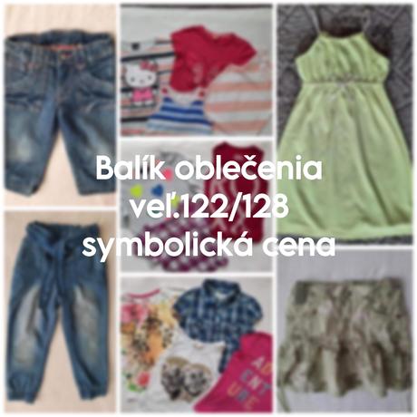 Balík oblečenia 15ks, 122–134