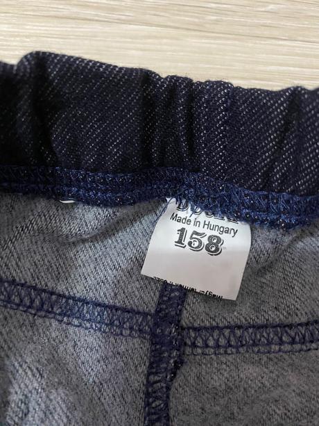 Dievčenské legíny riflová látka, 158