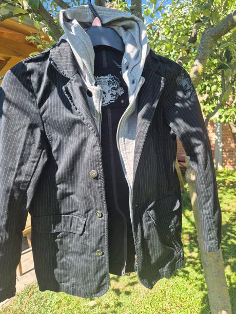 Bombastická sako mikina 2v1, h&m,152