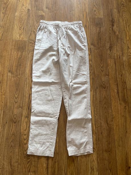 Ľanové nohavice, h&m,xs
