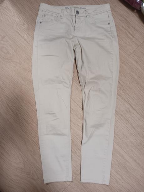 Bezove nohavice, denim,38