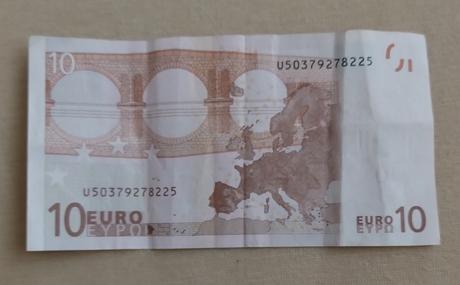10 euro bankovka 2002 u, 