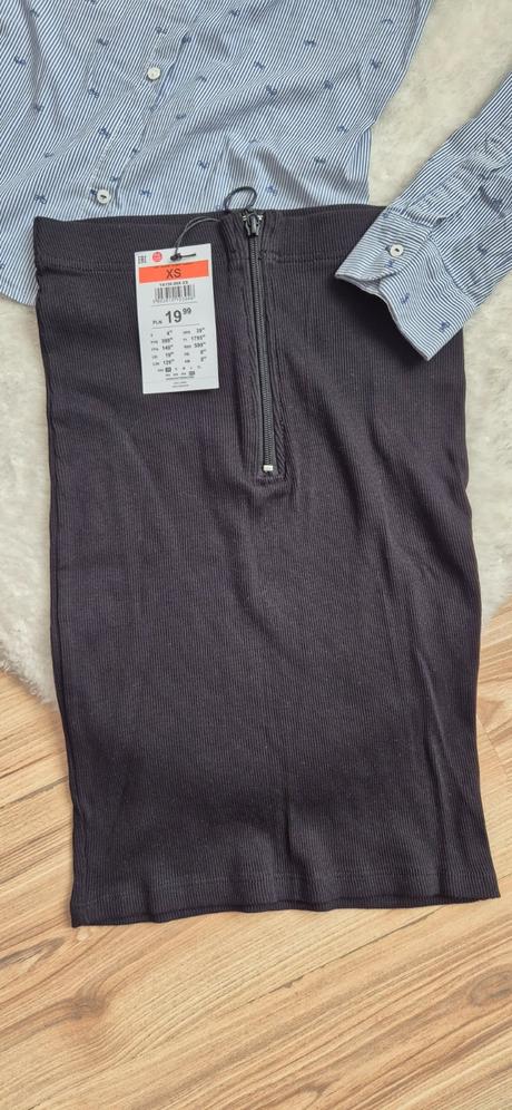 Elegantný set- sukňa sinsay a košeľa zara, sinsay,xs