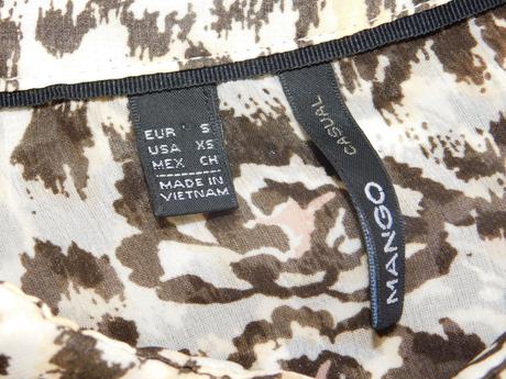 Pekna košelova bluzka, mango,36