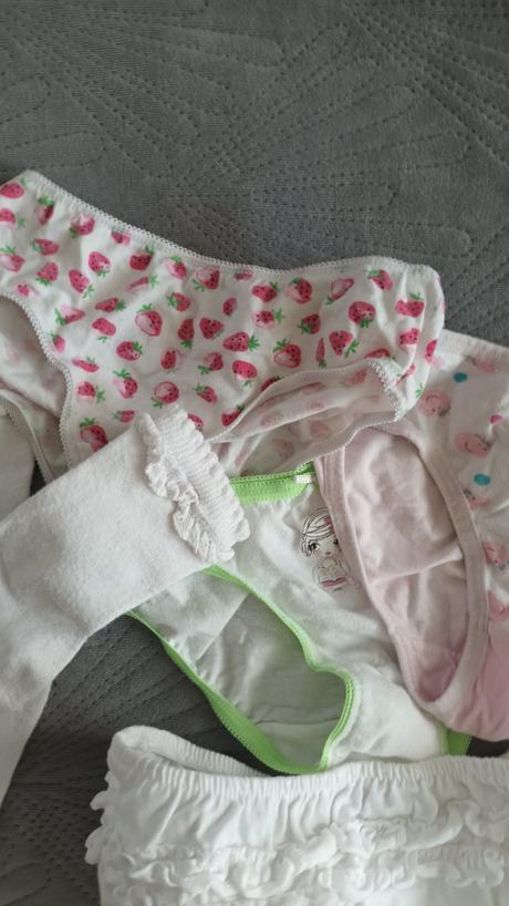 Balíček spodného prádla+ponožky s krajkou, nutmeg,116