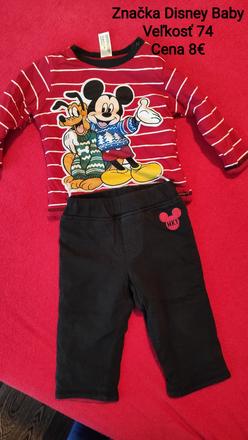 Zateplená súprava mickey mouse, disney,74