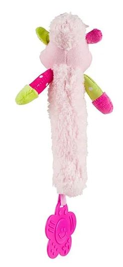 Babyono 606 hračka pískacia ružová cri-cri jahňa s,