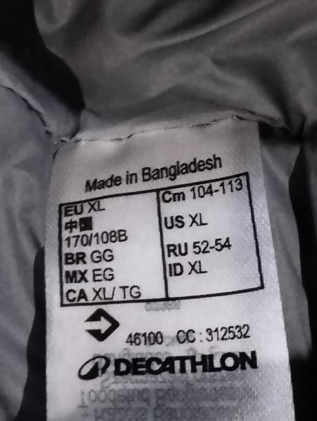 Prešivana bunda decathlon, xl