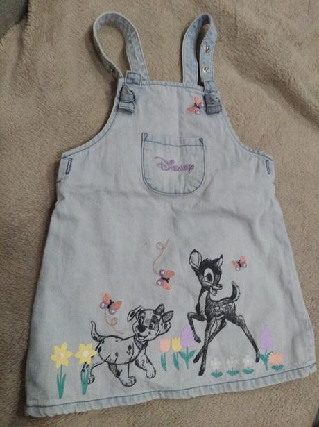 Sukňa riflová pre bábätká, disney,80