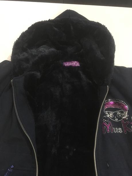 Zateplená predĺžená mikinka, 134