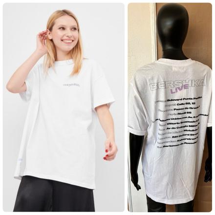 Dámske tričko s nápisom bershka (38), bershka,m