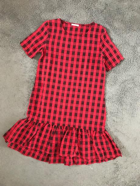 Červené kárované šaty v. m, gate,m