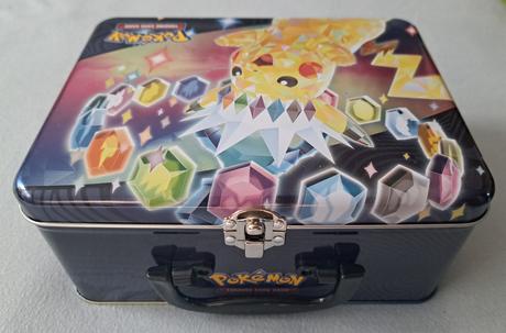 Pokémon kufrík + album, nálepky, karta pikachu ex, 