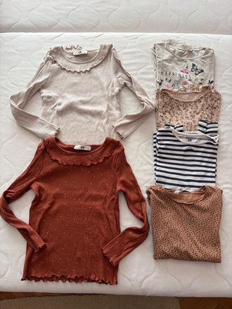 Dievčenské tričká, h&m,128