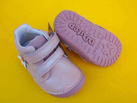 Detské kožené topánky ddstep 070 baby pink, d.d.step,20 - 25