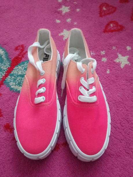 Fila vyvýšené tenisky na platforme, fila,37