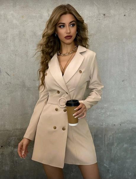 Nové sakové šaty / plášť, 36 / 38 / m / s