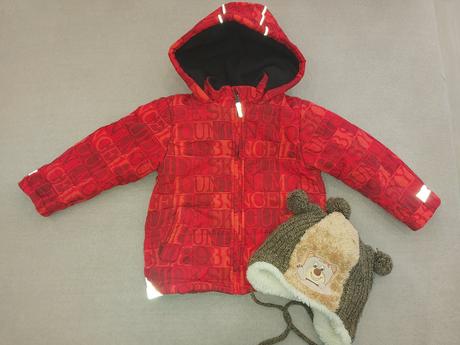 Zimná bundička + čiapka grátis, topolino,98