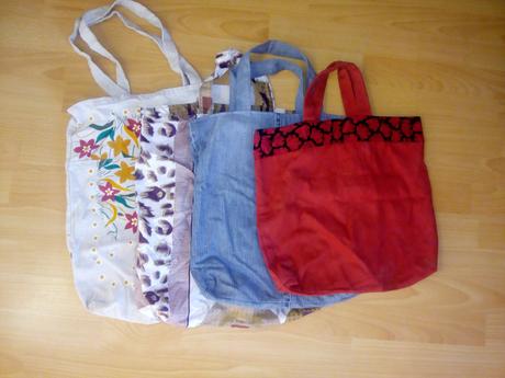 Textilné tašky 4ks.,
