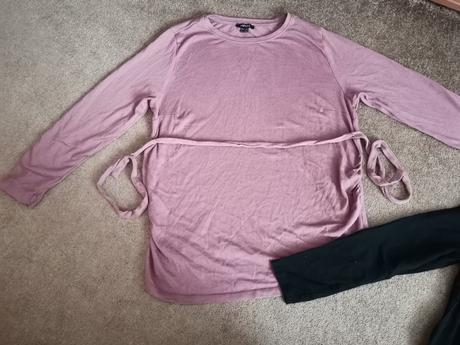 Tehotenské teplaky, puncochy +2 tričká dlhé, 44/46, esmara,xl