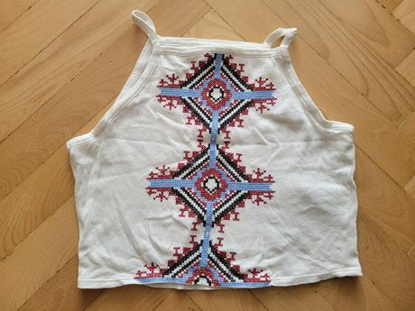 Croptop tielko, h&m,xs