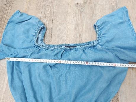 Denimový letný overal, bershka,m