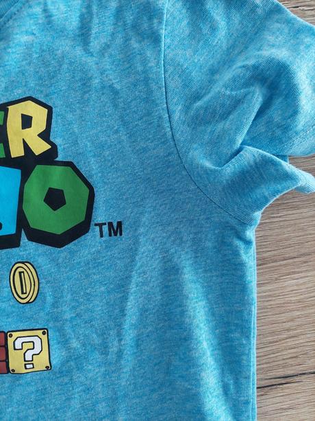 Krásne tricko super mario, h&m,104