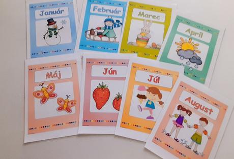 Rok - ročné obdobia - mesiace, 