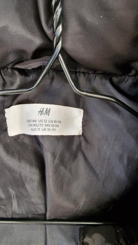 Zimná bunda, h&m,146