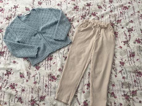 C&a pasikované nohavice 122, c&a,122