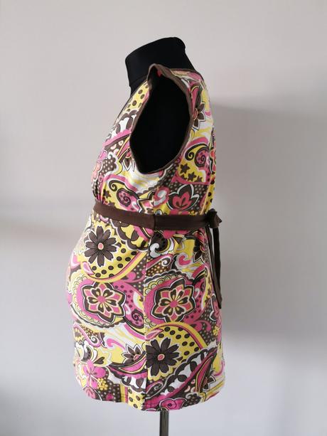 Tehotenská farebná letná bavlnená blúzka brendon, l