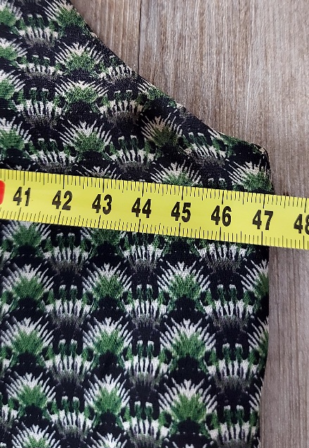 Tmavozelené vzorované šaty, h&m,42