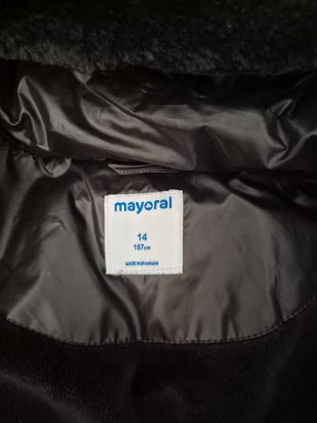 Bunda mayoral zimná čierna, mayoral,158