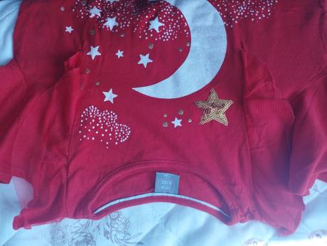 Dievčenské vianočné tričko, little star,134
