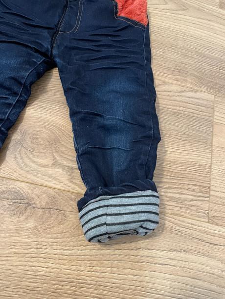 Zateplené rifle - veľmi hrubé, skvelé na zimu, 110