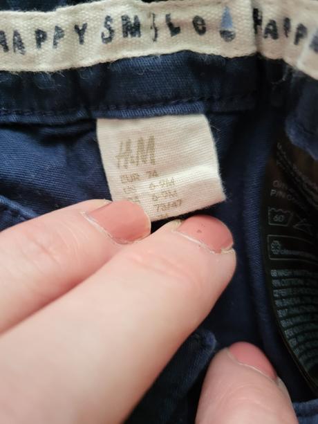 Nohavice + doporučené poštovné, h&m,74