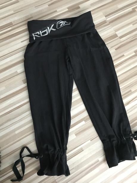 Nenosené 3/4 tepláky, reebok,xs