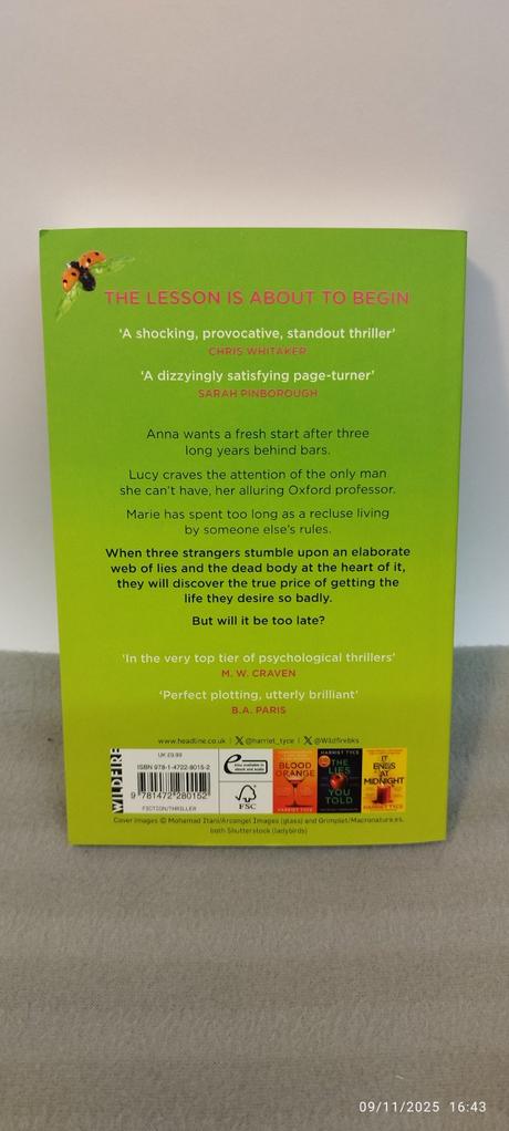 Harriet tyce - a lesson in cruelty,